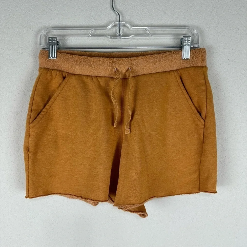 Intimately Free People Tan Brown Kelly Lounge Sweat Shorts Size Small